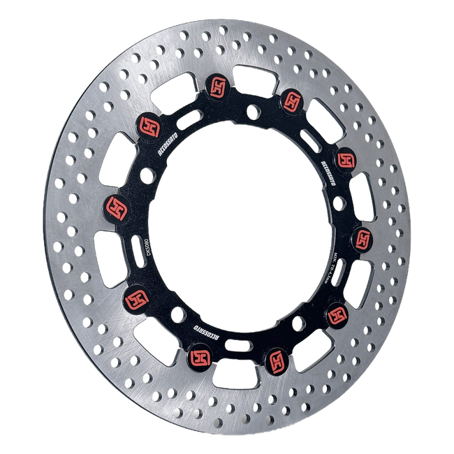 Accossato floating front brake disc DKS080 with black carrier for Kawasaki ZX-4 RR (2024-2026)