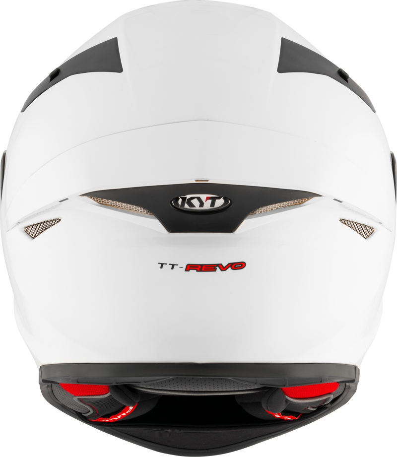 KYT TT-Revo full-face helmet in gloss white, part number Y6TR00W3