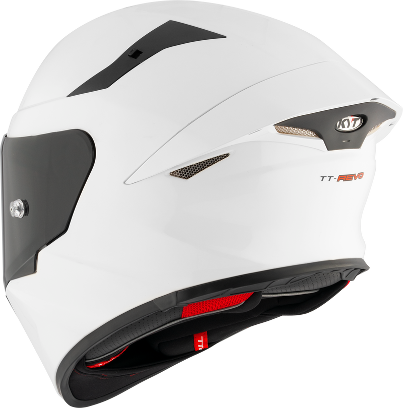 KYT TT-Revo full-face helmet in gloss white, part number Y6TR00W3