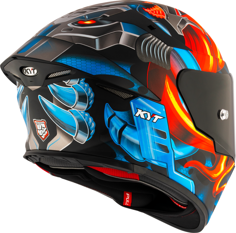 KYT TT-Revo full-face helmet in Magnet Matte finish, ECE 22.06 approved