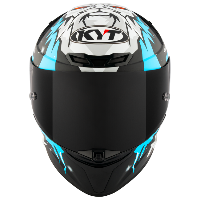 KYT TT-Revo full-face helmet in Jaume Masiá Winter Test Replica graphic