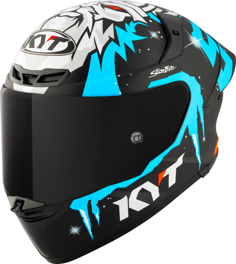 KYT TT-Revo full-face helmet in Jaume Masiá Winter Test Replica graphic