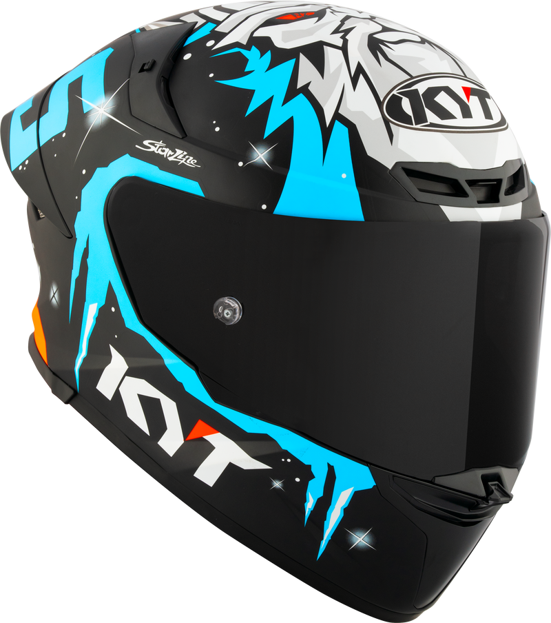 KYT TT-Revo full-face helmet in Jaume Masiá Winter Test Replica graphic