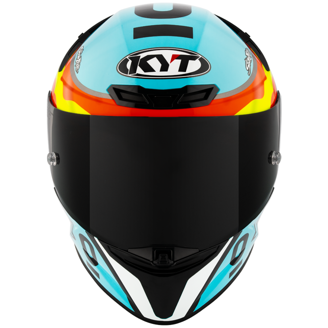 KYT TT-Revo full-face helmet in Leopard Racing Replica Spain gloss finish