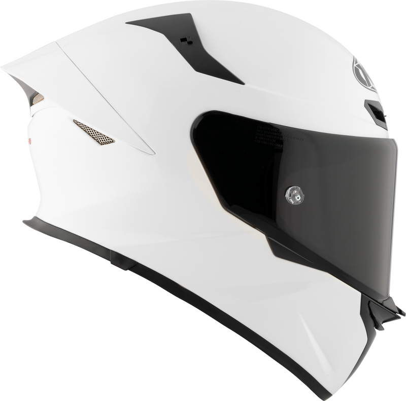 KYT TT-Revo full-face helmet in gloss white, part number Y6TR00W3