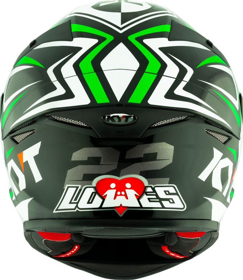 KYT TT-Revo full-face helmet in Alex Lowes Replica 2024 livery