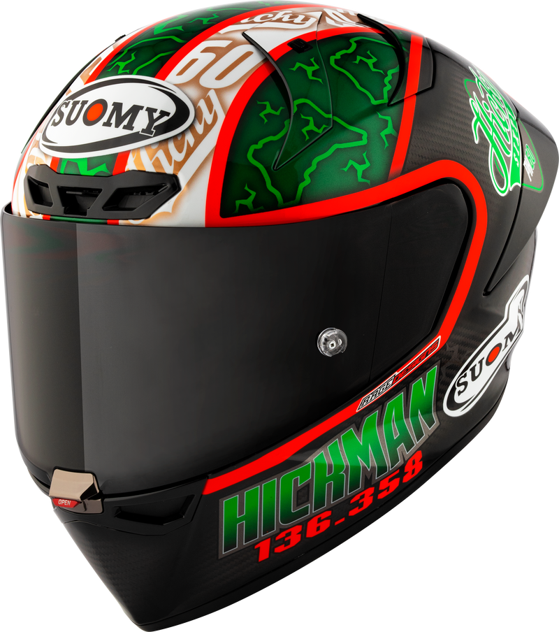 Suomy S1-XR GP Peter Hickman Replica 2024 full-face racing helmet gloss finish