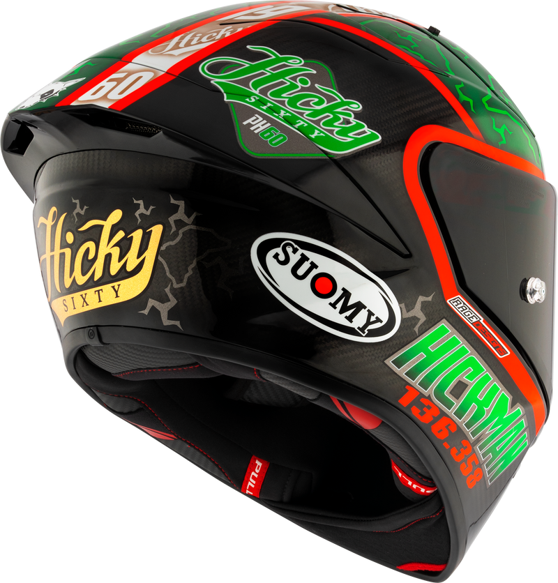 Suomy S1-XR GP Peter Hickman Replica 2024 full-face racing helmet gloss finish