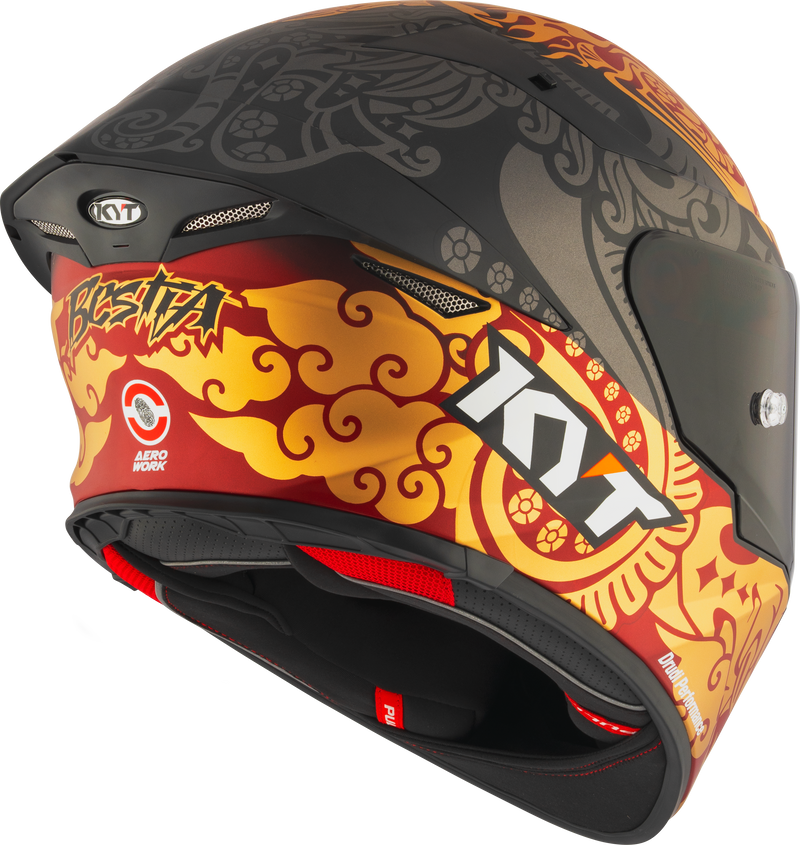KYT TT-Revo full-face helmet Enea Bastianini Replica Indonesia 2023 livery