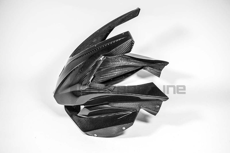 AP Carbon Line 200g twill carbon front fairing mask for Aprilia RSV4 1100 Factory 2021-2026
