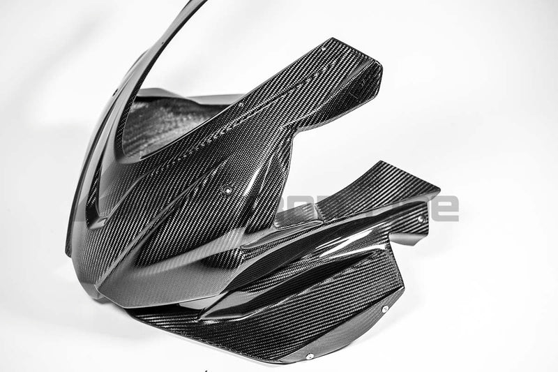 AP Carbon Line 200g twill carbon front fairing mask for Aprilia RSV4 1100 Factory 2021-2026