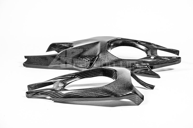 AP Carbon Line 200g twill carbon swingarm covers for Ducati Panigale V4 V4S V4R 2025-2026