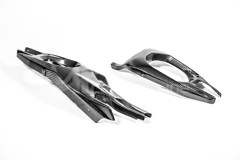 AP Carbon Line 200g twill carbon swingarm covers for Ducati Panigale V4 V4S V4R 2025-2026