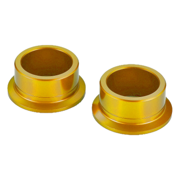 Accossato off-road rear wheel spacers DSK01 for Kawasaki KLX 450R, gold colour