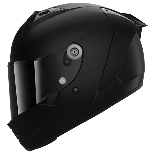 Shark Aeron full-face helmet in Dark Shadow KMA matte black carbon finish