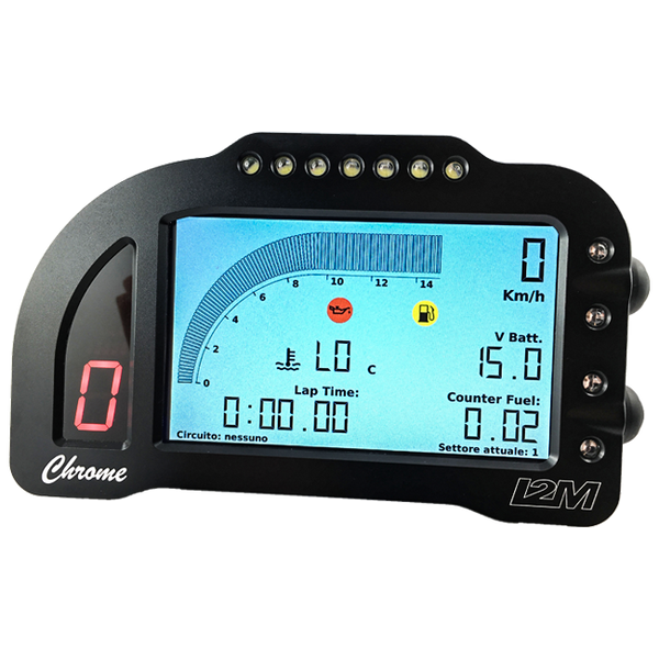 I2M Chrome Lite Dashboard for Aprilia RSV4 RR 1100 Factory 2021–2024 with GPS laptimer