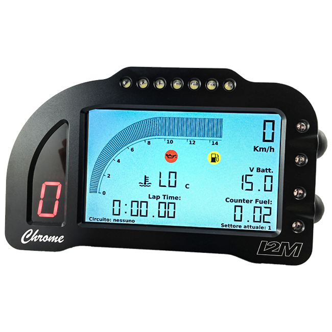I2M Chrome Lite Dashboard for BMW S1000RR K46 with GPS laptimer and colour display