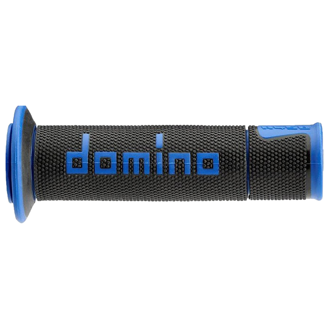 Domino A450 racing grips in black – dual-compound TPR, pair