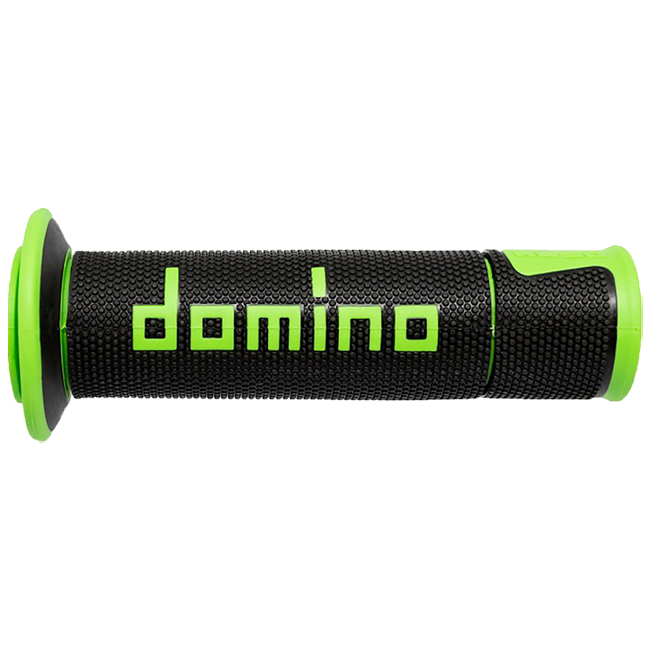 Domino A450 racing grips in black – dual-compound TPR, pair
