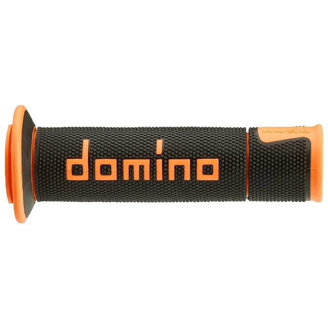 Domino A450 racing grips in black – dual-compound TPR, pair