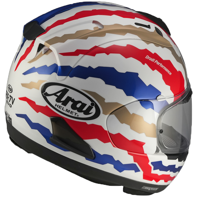 Arai RX-7V Evo helmet in Mick Doohan Jubilee Restyle Replica gloss finish