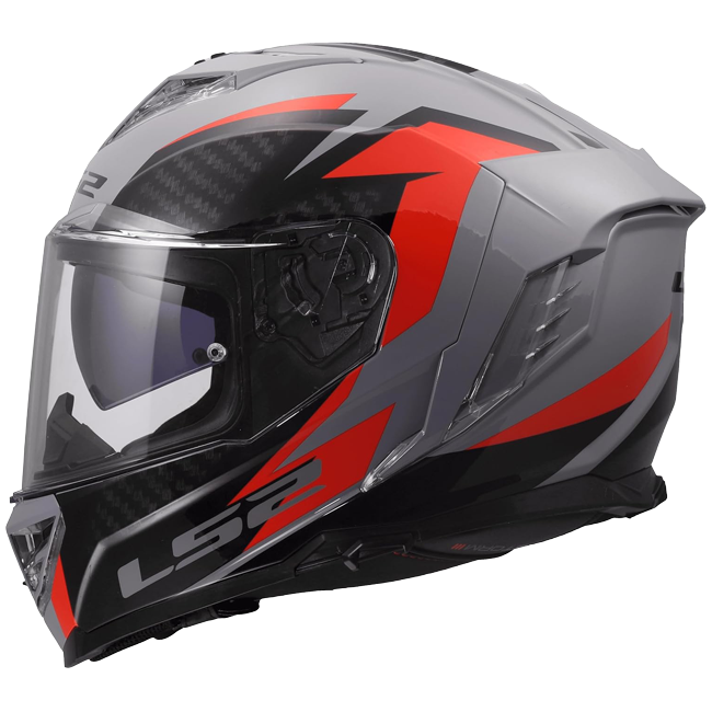 LS2 FF818 Storm III Helmet – Dynamo Grey/Red
