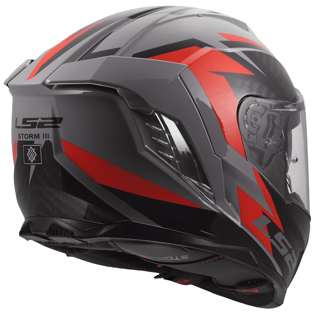 LS2 FF818 Storm III Helmet – Dynamo Grey/Red