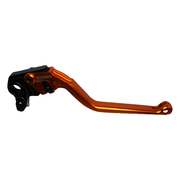 Accossato brake lever EDB012 with orange blade and black hub for Ducati HYPERMOTARD 821 (2013-2016)
