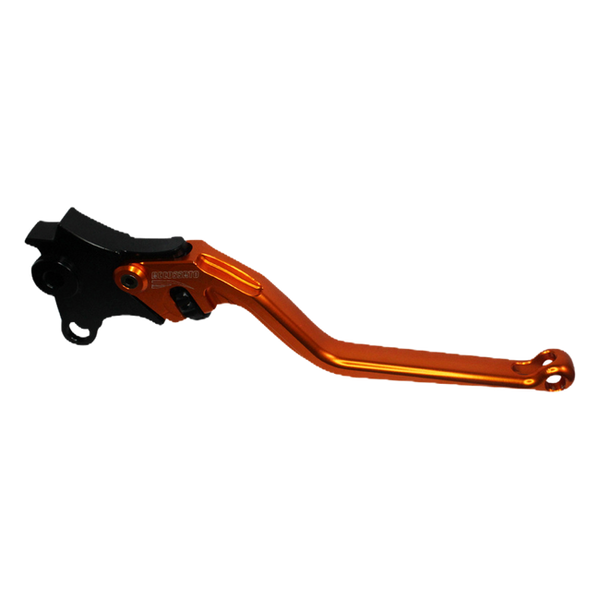 Accossato brake lever EDB077 with orange blade and black hub for BMW R1200GS (2013-2019)