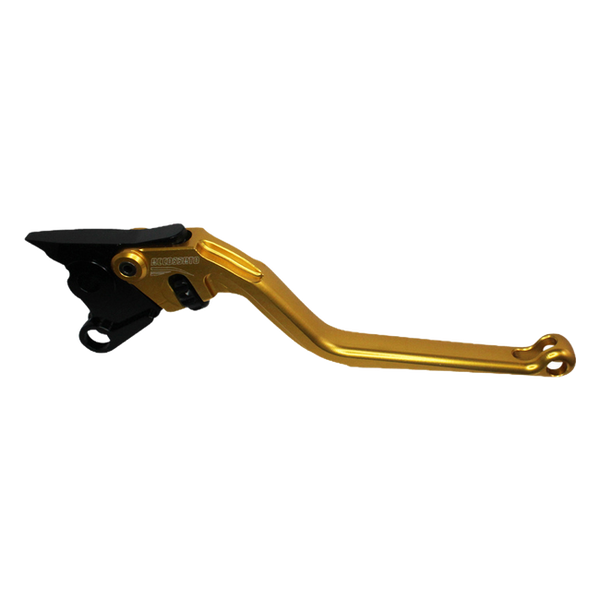 Accossato brake lever EDB080 with gold blade and black hub for Aprilia DORSODURO 1200 (2010-2016)