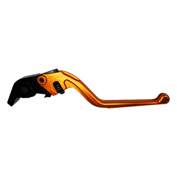 Accossato brake lever EDF011 with orange blade and black hub for Aprilia RSV4 RF (2015-2019)
