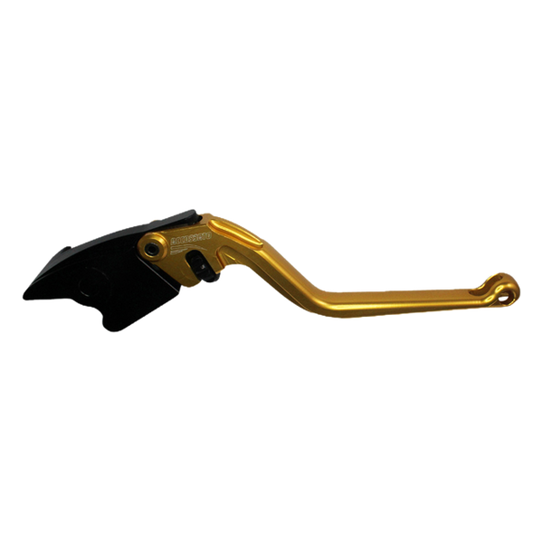 Accossato brake lever EDF012 with gold blade and black hub for Honda VFR1200F (2010-2016)