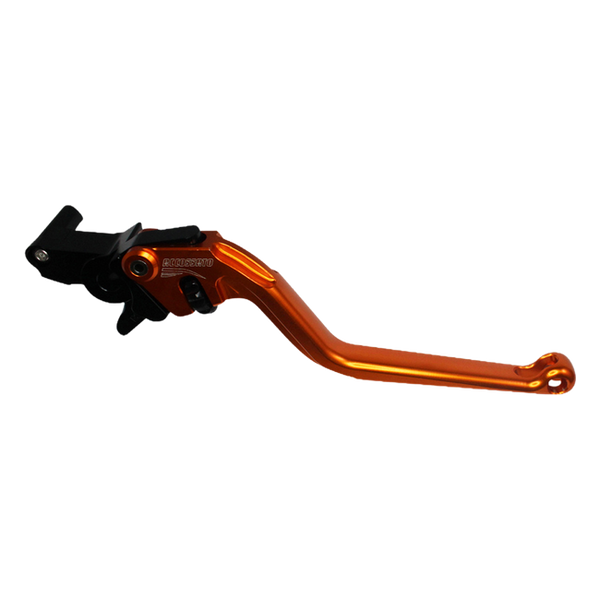 Accossato brake lever EDF015 with orange blade and black hub for MV Agusta STRADALE 800 (2015)