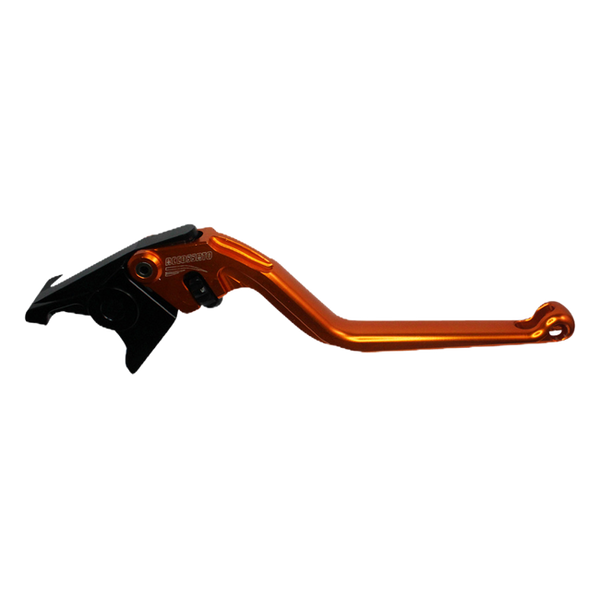 Accossato brake lever EDF018 with orange blade and black hub for Honda CBR650F (2014-2018)