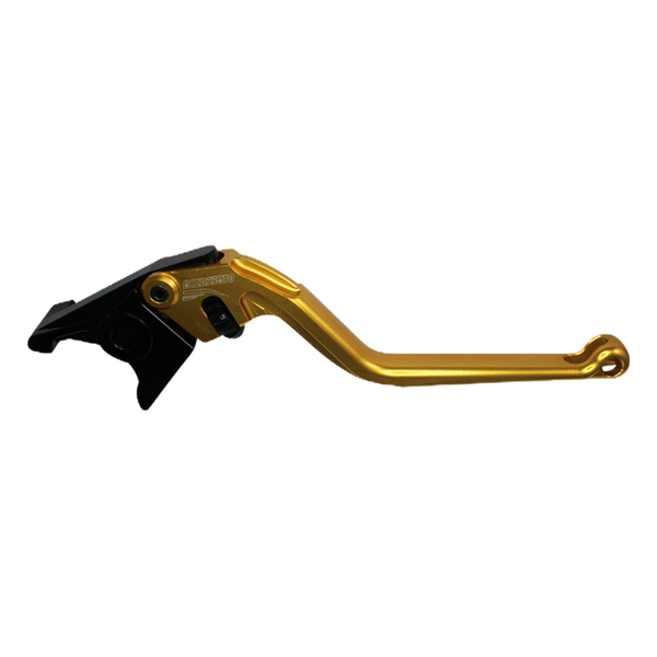 Accossato brake lever EDF018 with gold blade and black hub for Honda NX500 (2024)