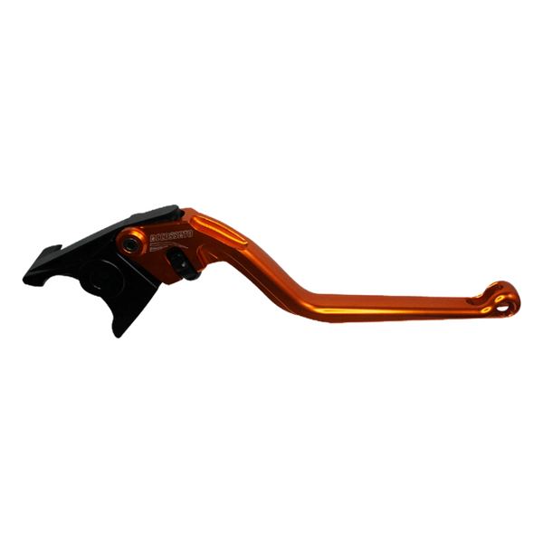 Accossato brake lever EDF021 with orange blade and black hub for Kawasaki Z800 (2013-2016)