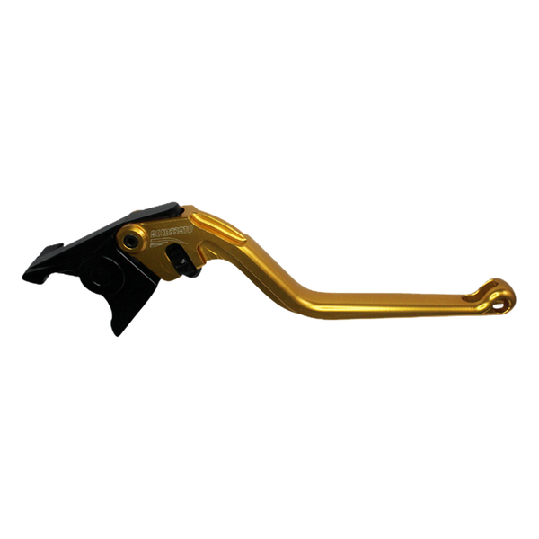Accossato brake lever EDF021 with gold blade and black hub for Kawasaki Z650 (2017-2024)