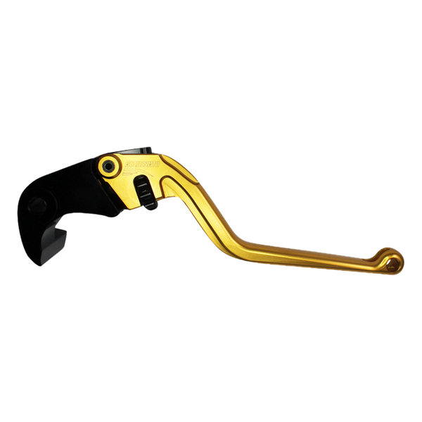 Accossato brake lever EDF022 with gold blade and black hub for BMW S1000R (2013–2019)