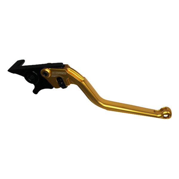 Accossato brake lever EDF025 with gold blade and black hub for Kawasaki Z300 (2015-2018)