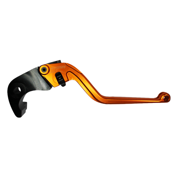 Accossato brake lever EDF033 with orange blade and black hub for Honda CBR 1000 RR (2004-2019)