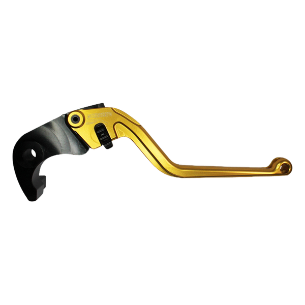 Accossato brake lever EDF033 with gold blade and black hub for Honda CBR 600 RR (2007-2021)