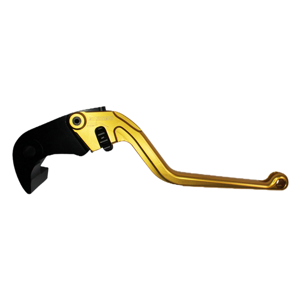Accossato brake lever EDF035 with gold blade and black hub for Suzuki GSX-R 1000 (2005-2020)