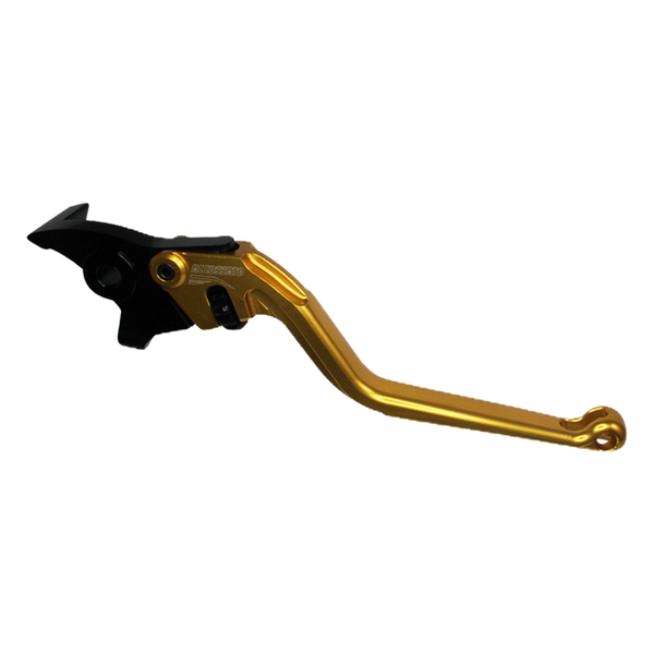 Accossato brake lever EDF039 with gold blade and black hub for KTM 200 DUKE (2012, 2014-2016, 2021)