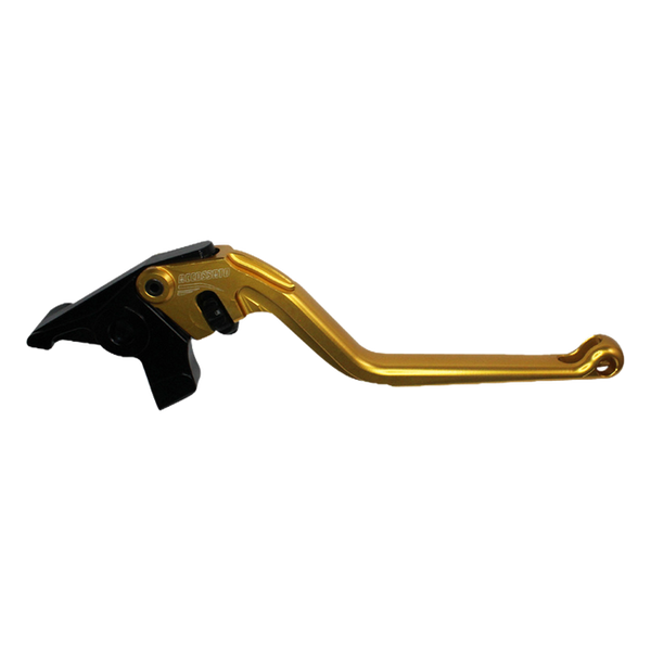 Accossato brake lever EDF044 with gold blade and black hub for Kawasaki ER-6N (2009-2016)