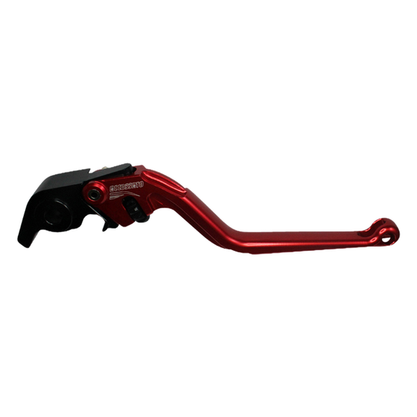Accossato brake lever EDF099 with red blade and black hub for Aprilia RS 660 (2021-2023)