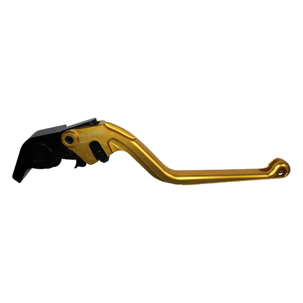 Accossato brake lever EDF099 with gold blade and black hub for Aprilia RSV4 RR (2015-2019)