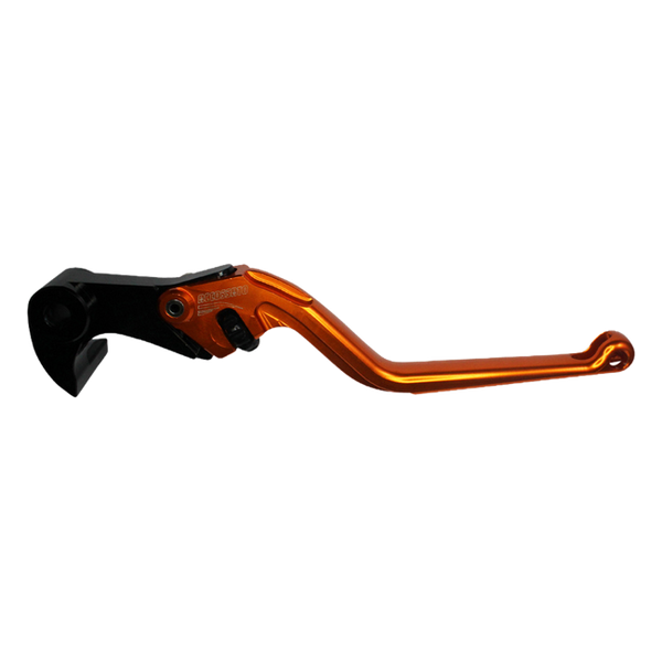 Accossato brake lever EDR015 with orange blade and black hub for Yamaha R6 (2017-2020)