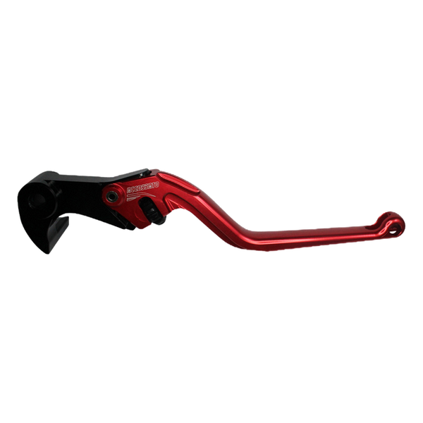 Accossato brake lever EDR015 with red blade and black hub for Yamaha R6 (2017-2020)