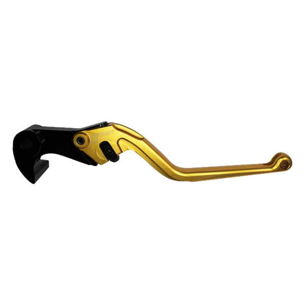 Accossato brake lever EDR015 with gold blade and black hub for Yamaha R1M (2015-2021)