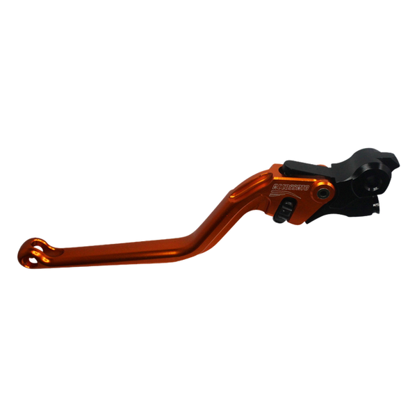Accossato clutch lever ESA090 with orange blade and black hub for KTM 1190 ADVENTURE (2013-2016)